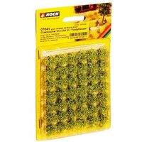 NOCH 07041 G SPUR 0 H0 TT N Z Grasbüschel Mini-Set XL “Feldpflanzen” grün veredelt, 42 Stück, 9 mm von NOCH