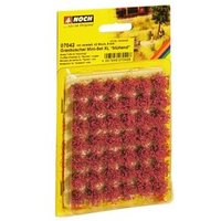 NOCH 07042 G SPUR 0 H0 TT N Z Grasbüschel Mini-Set XL “blühend” rot veredelt, 42 Stück, 9 mm von NOCH