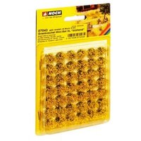 NOCH 07043 G SPUR 0 H0 TT N Z Grasbüschel Mini-Set XL “blühend” gelb veredelt, 42 Stück, 9 mm von NOCH