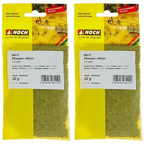 NOCH 08212 - Spielwaren, Streugras Wiese, 1.5 mm (Packung mit 2) von NOCH