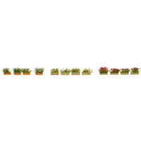 NOCH 14009 H0 Blumenkästen blühend rot, weiß und gelb, je 4x Fertigmodell NOCH 14009 H0 Blumenkästen blühend rot, weiß und gelb, je 4x Fertigmodell von NOCH