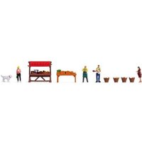 NOCH 16225 H0 Figuren-Themenwelt „Gemüsestand" von NOCH