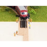 NOCH 50410 H0 Kork-Gleisbettung, 3 mm hoch 6 Stück, je 4,4 x 50 cm (Gesamtlänge 3 m) von NOCH