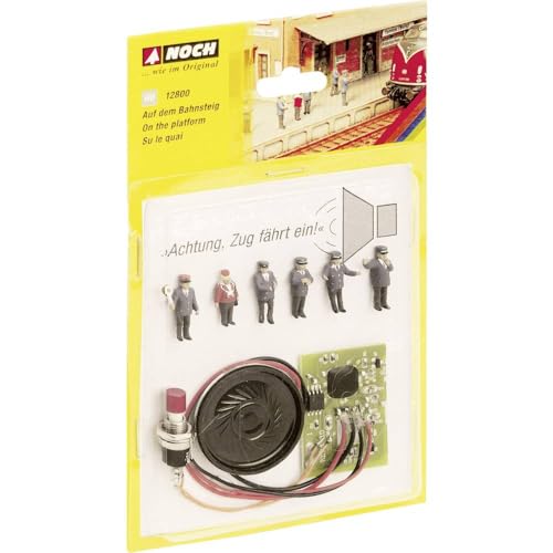 NOCH Auf dem Bahnsteig, Sound-Szenen mit realistischer Soundkulisse, für Modelleisenbahn H0 von NOCH