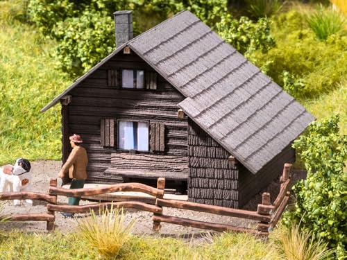 NOCH Berghütte, idealer Modellbausatz für H0, 6,5 x 6 cm Gebäude aus Laser-Cut Material, perfekt für Miniaturlandschaften NOCH Berghütte, idealer Modellbausatz für H0, 6,5 x 6 cm Gebäude aus Laser-Cut Material, perfekt für Miniaturlandschaften von NOCH
