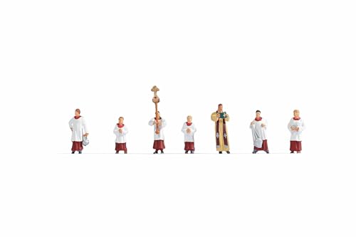 NOCH Figuren-Set „Pfarrer und Ministranten“, 1:87 H0 Modell-Figuren, für kreative Ausschmückung und Miniatur-Szenen NOCH Figuren-Set „Pfarrer und Ministranten“, 1:87 H0 Modell-Figuren, für kreative Ausschmückung und Miniatur-Szenen von NOCH