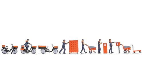 NOCH Figuren-Themenwelt „Post Niederlande“, handkoloriert, H0 Maßstab 1:87 für Modelleisenbahn und Miniatur-Szenen von NOCH