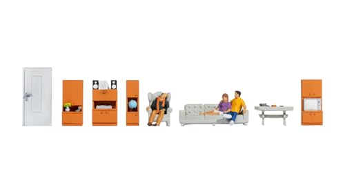 NOCH Figuren-Themenwelt „Wohnzimmer“, detailgetreue Miniaturen für das Modellbau Wohnzimmer in der Spurweite H0 perfekt für Dioramen und Modelllandschaften NOCH Figuren-Themenwelt „Wohnzimmer“, detailgetreue Miniaturen für das Modellbau Wohnzimmer in der Spurweite H0 perfekt für Dioramen und Modelllandschaften von NOCH