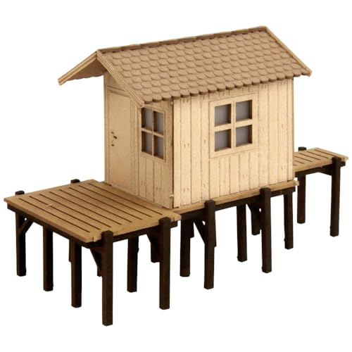 NOCH Fischerhütte, detailreiches Laser-Cut Gebäude, ideal für Modellbau in Spur N von NOCH