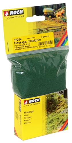 NOCH Flockage, mittelgrünes Flockmaterial für Modellbau, 20 g Beutel ideal für H0, TT, N, Z NOCH Flockage, mittelgrünes Flockmaterial für Modellbau, 20 g Beutel ideal für H0, TT, N, Z von NOCH
