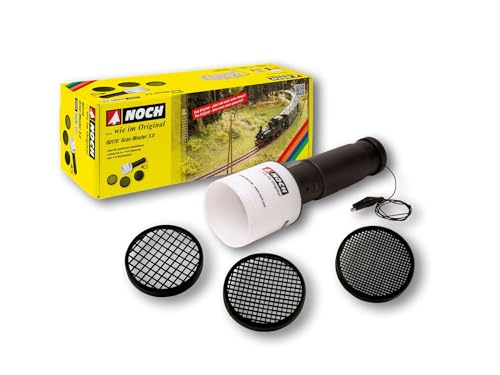 NOCH Gras-Master 3.0 elektrostatisches Begrasungsgerät für Modellbau, Landschaftsbau & Diorama – inkl. Siebe, 9V-Betrieb, für statisches Gras & Modellbahn Gelände (60111) von NOCH