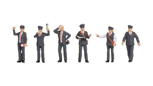 NOCH H0 Figuren Bahnbeamte Österreich, Eisenbahnfiguren Set, handkoloriert für die Spur H0 Modellbahn NOCH H0 Figuren Bahnbeamte Österreich, Eisenbahnfiguren Set, handkoloriert für die Spur H0 Modellbahn von NOCH