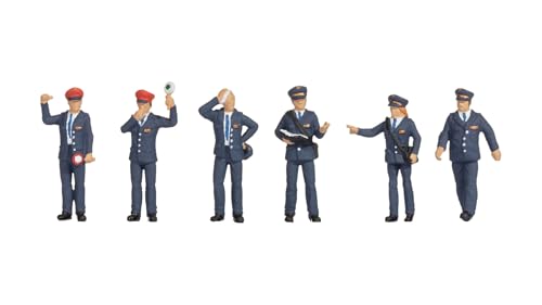 NOCH H0 Figuren Bahnbeamte Tschechien, Figuren-Set für Modelleisenbahn Spur H0, detailgetreu und realistisch gestaltet von NOCH