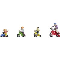 NOCH H0 Kinder auf Kinderfahrräder 15908 Bemalt, Sitzend NOCH H0 Kinder auf Kinderfahrräder 15908 Bemalt, Sitzend von NOCH