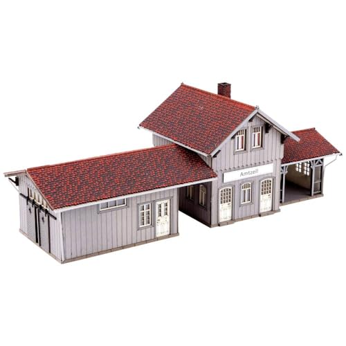 NOCH Haltepunkt „Amtzell“, Modellbahn Bahnhof, 4,7 x 11,9 cm für Spur N ideal für realistische Bahnszenen von NOCH
