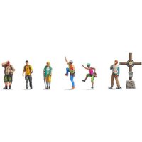 NOCH N Bergwanderer mit Gipfelkreuz Fertigmodell von NOCH