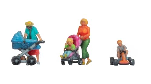 NOCH N Figuren Mütter mit Kindern, mit liebevoll gestalteten 3D-Master-Figuren, für die Spur N, Detailgenauigkeit durch 3D-Druck von NOCH