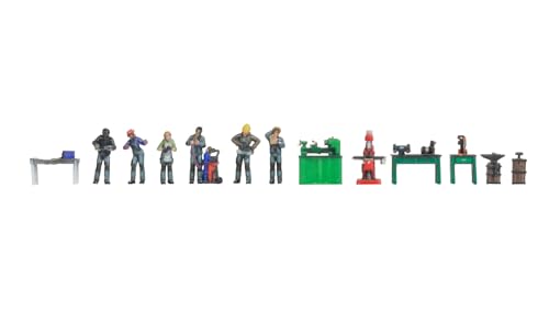 NOCH N Figuren-Themenwelt „Metallverarbeitung“, Metallbau Starter Set für Spur N, Werkbank und Zubehör inklusive NOCH N Figuren-Themenwelt „Metallverarbeitung“, Metallbau Starter Set für Spur N, Werkbank und Zubehör inklusive von NOCH