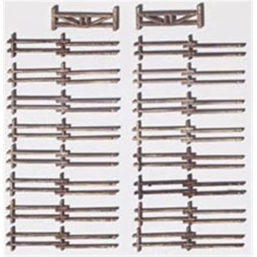 NOCH Rundholzzaun, 18-teiliges Modellbau Zubehör, 0,7 cm hoch, 58 cm lang für Spur N, ideal für Modelleisenbahn Landschaften NOCH Rundholzzaun, 18-teiliges Modellbau Zubehör, 0,7 cm hoch, 58 cm lang für Spur N, ideal für Modelleisenbahn Landschaften von NOCH