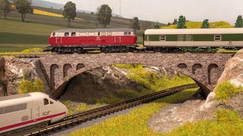 NOCH Steinbogenbrücke, kompakte Modellbau Brücke, 13,5 x 3,2 cm für die Spurweite Z aus hochwertigem Karton ideal für Ihre Dioramen von NOCH