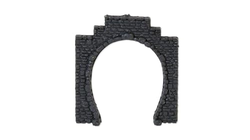 NOCH Tunnel-Portal, 1-gleisig Modellbau Tunnel, 5,5 x 6,5 cm aus Kunststoff, 2 Stück für die Spurweite N von NOCH