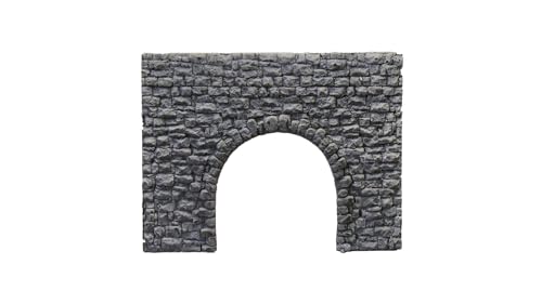 NOCH Unterführung, Modellbahntunnel in Grau, 14 x 10 cm ideal für Spur H0 Straßen- und Fahrradunterführungen von NOCH