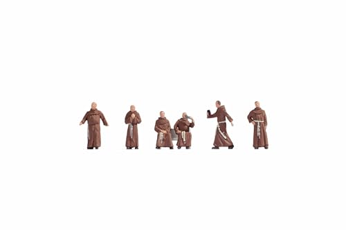 NOCH H0 Mönche, traditionelle Modellfiguren, H0 Maßstab 1:87 für Modellbau und Dekoration geeignet NOCH H0 Mönche, traditionelle Modellfiguren, H0 Maßstab 1:87 für Modellbau und Dekoration geeignet von NOCH
