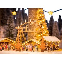 NOCH 0014391 H0 Laser-Cut minis Weihnachtsmarkt-Eingangsbogen Lasercutbausatz von NOCH