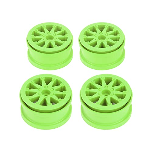 4 Satz von 2.2 Zoll Radfelge Nylon RC Rad Felge für Axial SCX10 Wraith RR10 1/10 RC Autos (Grün) von NOENNULL