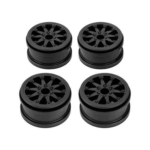 4 Set 2.2 Zoll Radfelge Nylon RC Rad Felge für Axial SCX10 Wraith RR10 1/10 RC Autos (Schwarz) von NOENNULL