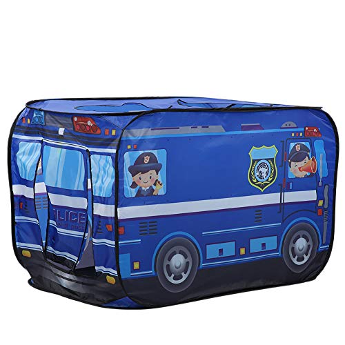 Faltbare Kinder Spielen Zelt, EIS Truck Feuerwehrkämpfe Polizeibussthema, Kinder auf Dem Spielhaus für Indoor -Outdoor -Spiele, Langlebiges Campingspielzeughaus für Mädchen (Typ b) von NOENNULL
