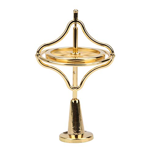 Gyroskop Spielzeug Metall Antigravity Dreh Schreibtisch Gyroskop Flying Motion Balance Physik Spielzeug für Erwachsene Stressabbau Spielzeug (Gold) von NOENNULL