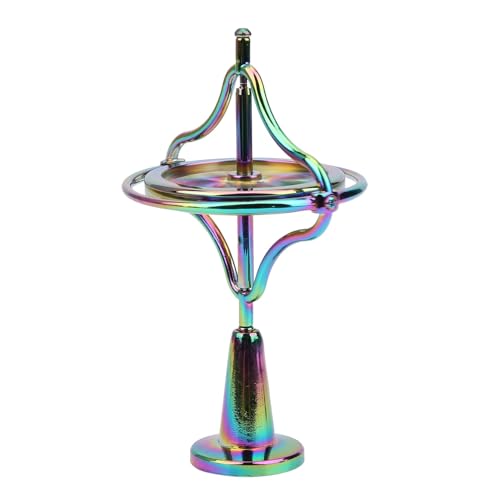 Gyroskop Spielzeug Metall Antigravity Drehende Schreibtisch Gyroskop Flying Motion Balance Physik Spielzeug für Erwachsene Stressabbau Spielzeug (Bunt) von NOENNULL