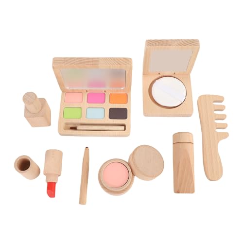 Holzkinder Make -up -Sets für Mädchen, Holz Make -up -Spielzeugset Holz Make -up -Kit Fun Simulation Kosmetikspielzeug Holzspielzeug Taten Spielen Rollenspiele Spielen Holzkinder Make -up -Sets für Mädchen, Holz Make -up -Spielzeugset Holz Make -up -Kit Fun Simulation Kosmetikspielzeug Holzspielzeug Taten Spielen Rollenspiele Spielen von NOENNULL
