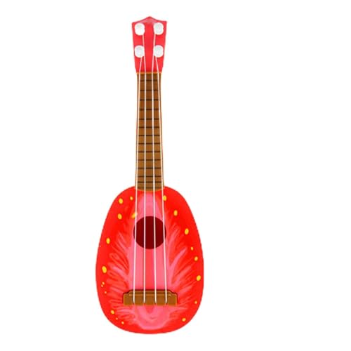 Kids Ukulele Toy, 4 -String -Mini -Gitarren -Musikinstrument für Anfänger, Ausgezeichnete Klangqualität, Leichtgewicht, für Kinder Musikausbildung und Spaßspiel (Erdbeere) von NOENNULL