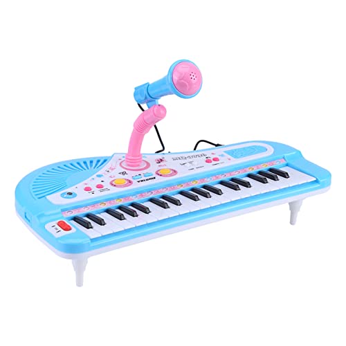 Klaviertastatur für Kinder, 37 Tasten, elektronisches Musikinstrument, Lernspielzeug, Tastatur mit Mikrofon für Jungen und Mädchen Klaviertastatur für Kinder, 37 Tasten, elektronisches Musikinstrument, Lernspielzeug, Tastatur mit Mikrofon für Jungen und Mädchen von NOENNULL