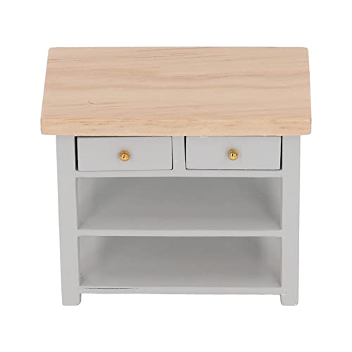 Miniatur Badezimmerschrank Birke Holz Vintage Mini Schrank Modell Dollhouse Möbel Exquisit Einfach Einfache Multifunktionale Mini Möbelpuppenhäuser Dekoration Ornamente Zubehör (A) von NOENNULL