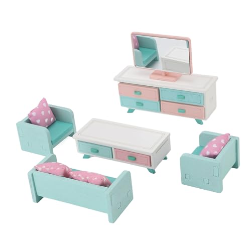 Miniatur -Puppenhausmöbel Set, Dollhouse Wohnzimmer Möbel Szene Tun, um Möbel Spielzeug Dollhouse Miniaturmöbel Schlafzimmer Set für kinders Miniatur -Puppenhausmöbel Set, Dollhouse Wohnzimmer Möbel Szene Tun, um Möbel Spielzeug Dollhouse Miniaturmöbel Schlafzimmer Set für kinders von NOENNULL