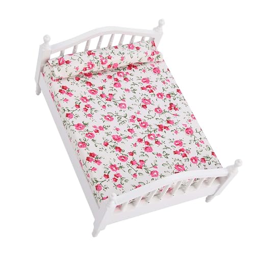NOENNULL 1:12 Maßstab Puppenhausbetten Blumenmuster Miniatur Puppenhaus Bettwäsche Zubehör Blumenmuster Möbel Doppelbett Simulation Fee Puppenhaus Baby Puppenhaus Bett NOENNULL 1:12 Maßstab Puppenhausbetten Blumenmuster Miniatur Puppenhaus Bettwäsche Zubehör Blumenmuster Möbel Doppelbett Simulation Fee Puppenhaus Baby Puppenhaus Bett von NOENNULL