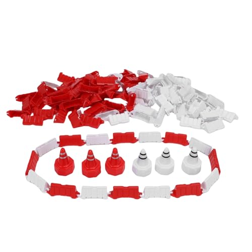 NOENNULL 120 Stück RC Auto Drift Feldzaun, Rennbahn Zaun Paneele Rot Weiß ABS Drift Feld Zaun mit 30 Stück Straße Kegen für 1/14 1/16 1/18 1/24 1/28 RC Auto NOENNULL 120 Stück RC Auto Drift Feldzaun, Rennbahn Zaun Paneele Rot Weiß ABS Drift Feld Zaun mit 30 Stück Straße Kegen für 1/14 1/16 1/18 1/24 1/28 RC Auto von NOENNULL