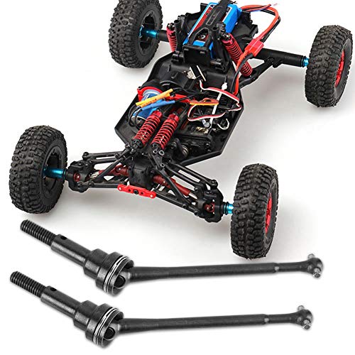 NOENNULL 2 Stück vordere Universal-Antriebswelle für WLtoys 1/12 12423 Fernbedienung Autozubehör (Schwarz 0090BL) von NOENNULL