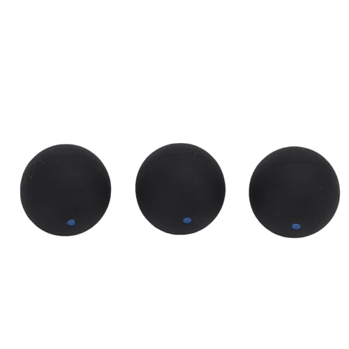 NOENNULL 3pcs Squash Bälle Anfänger Elastizier Squash Ball Gummi -Kürbiskugel Professioneller Kürbiskugel Zum Trainingstrainingwettbewerb (Blauer Punkt) von NOENNULL