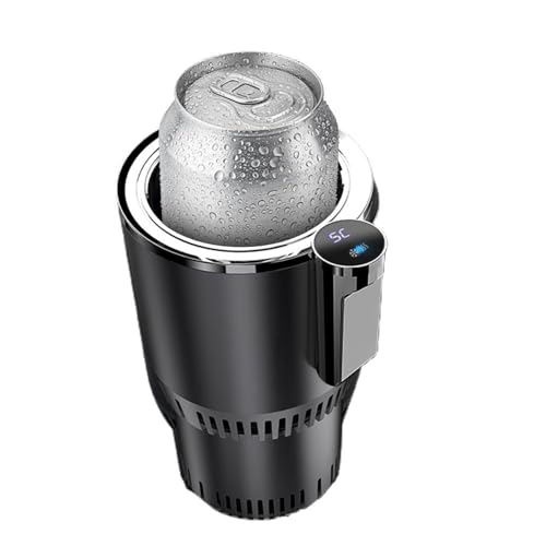 NOENNULL Autokühler, isolierter Becher, heiße und kalte Tasse für Auto, praktisches Kühlgerät für Autokühlschrank (schwarz) von NOENNULL