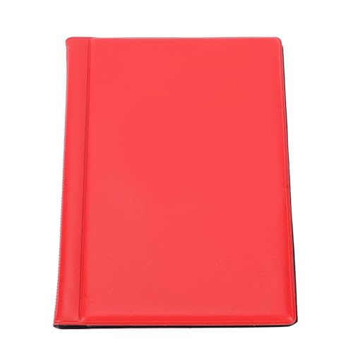 NOENNULL Compact, 120 Pocket Album Collection Book, Kleine, Tragbare, Transparente Taschen, Elegantes Design, Großartig, Rot, Blau, Schwarz für, Token, Medaillons, Abzeichen (Rot) von NOENNULL