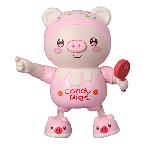 NOENNULL Elektronisches Tanz -Ferkelspielzeug mit LED Lights & Music - Interactive Walking Animal Toy für Kinder, Cool Light Up Taddler Spielzeug für Mädchen Im Alter von 3 Bis 6 | von NOENNULL