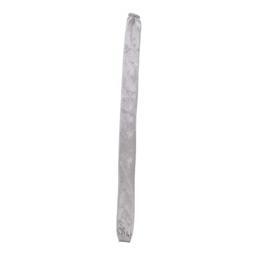 NOENNULL Flanellette -Kettenabdeckung mit Reißverschluss, 60 cm Länge 5 cm Breite, Schutzhülle für, Motorrad, Rollenkette, Schmiermittelschutz (Grau) von NOENNULL