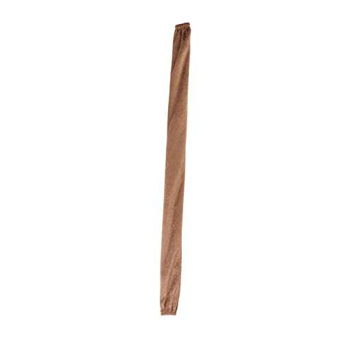 NOENNULL Flanellette -Kettenabdeckung mit Reißverschluss, 60 cm Länge 5 cm Breite, Schutzhülle für, Motorrad, Rollenkette, Schmiermittelschutz (Leichter Kaffee) von NOENNULL