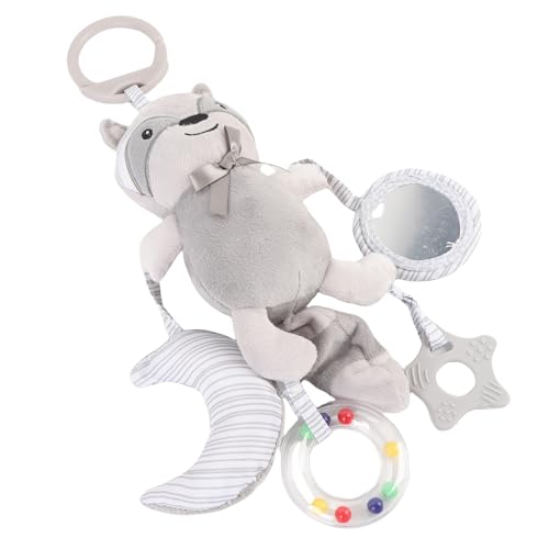 NOENNULL Graues Babykrippe Hängende Rasselspielzeug, Plüsch -Cartoon -Tier mit Integriertem BB -Sound, Sicheres Material für Säugling, Einfache Anhaftung an Kinderwagen, Auto und Mehr NOENNULL Graues Babykrippe Hängende Rasselspielzeug, Plüsch -Cartoon -Tier mit Integriertem BB -Sound, Sicheres Material für Säugling, Einfache Anhaftung an Kinderwagen, Auto und Mehr von NOENNULL