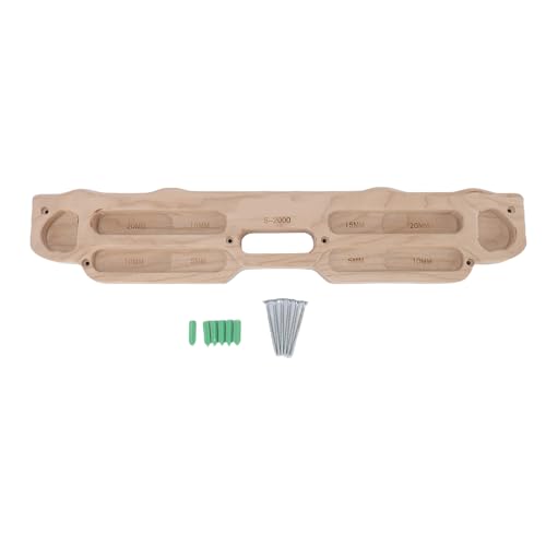 NOENNULL Holzschläger für das Klettern, das Klettertraining, 15/20/25 -mm -Kantenkletterbrett mit 6 Befestigungsschrauben, für Fingerstärke, Griffstärke, Griffstärke von NOENNULL