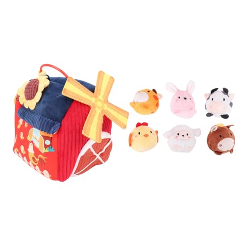 NOENNULL Interaktive Babyspielzeug Überraschung Scheune mit Ausgestopften Tieren, Farmspielzeugset mit Plüschtieren & Sounds für Kleinkinder 6-12 Monate, Säuglings-Lernspielzeug 0-6 NOENNULL Interaktive Babyspielzeug Überraschung Scheune mit Ausgestopften Tieren, Farmspielzeugset mit Plüschtieren & Sounds für Kleinkinder 6-12 Monate, Säuglings-Lernspielzeug 0-6 von NOENNULL
